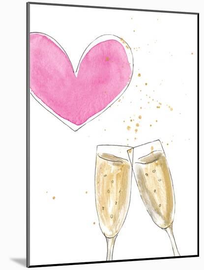 Champagne Heart-Lanie Loreth-Mounted Art Print