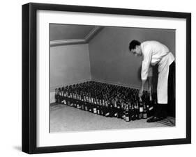 Champagne Hoard-null-Framed Art Print