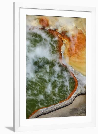 Champagne Pool and Artists Palette, Waiotapu Thermal Reserve, Rotorua, North Island, New Zealand-David Wall-Framed Photographic Print