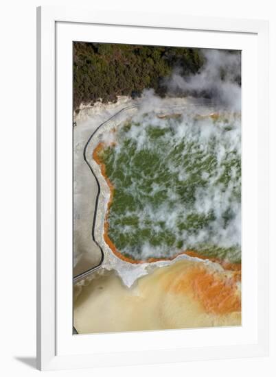 Champagne Pool and Artists Palette, Waiotapu Thermal Reserve, Rotorua, North Island, New Zealand-David Wall-Framed Photographic Print