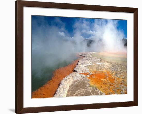 Champagne Pool, Waiotapu Thermal Wonderland near Rotorua, New Zealand-David Wall-Framed Photographic Print