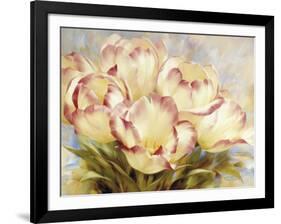 Champagne Red Tulips-Igor Levashov-Framed Art Print