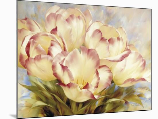 Champagne Red Tulips-Igor Levashov-Mounted Art Print