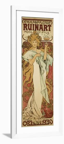 Champagne Ruinart, 1896-Alphonse Mucha-Framed Giclee Print