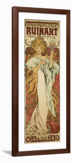 Champagne Ruinart, 1896-Alphonse Mucha-Framed Giclee Print