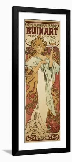 Champagne Ruinart, 1896-Alphonse Mucha-Framed Giclee Print