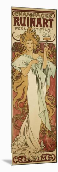 Champagne Ruinart, 1896-Alphonse Mucha-Mounted Giclee Print