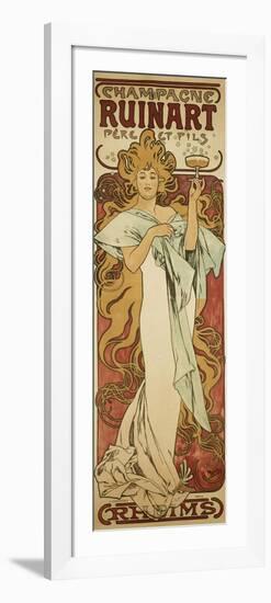 Champagne Ruinart, 1896-Alphonse Mucha-Framed Premium Giclee Print