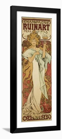 Champagne Ruinart, 1896-Alphonse Mucha-Framed Premium Giclee Print