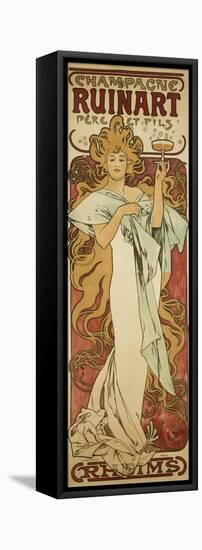 Champagne Ruinart, 1896-Alphonse Mucha-Framed Stretched Canvas