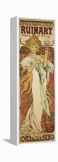 Champagne Ruinart, 1896-Alphonse Mucha-Framed Stretched Canvas