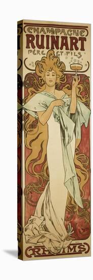 Champagne Ruinart, 1896-Alphonse Mucha-Stretched Canvas