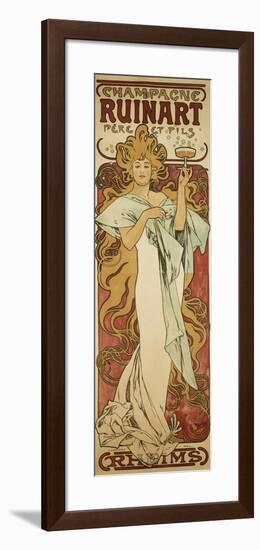 Champagne Ruinart, 1896-Alphonse Mucha-Framed Giclee Print