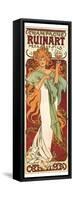 Champagne Ruinart-Alphonse Mucha-Framed Stretched Canvas