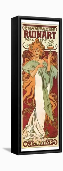 Champagne Ruinart-Alphonse Mucha-Framed Stretched Canvas