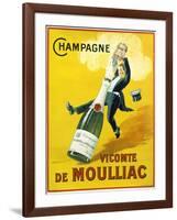 Champagne Vicomte De Moulliac-null-Framed Giclee Print