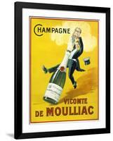 Champagne Vicomte De Moulliac-null-Framed Giclee Print