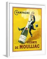 Champagne Vicomte De Moulliac-null-Framed Giclee Print