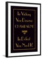 Champagne Victory-The Vintage Collection -Framed Giclee Print