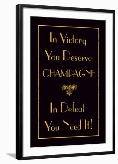 Champagne Victory-The Vintage Collection -Framed Giclee Print