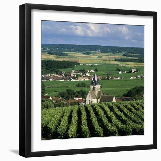 Champagne Vineyards, Ville-Dommange, Near Reims, Champagne, France, Europe-Stuart Black-Framed Photographic Print