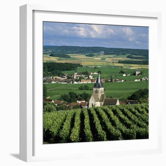 Champagne Vineyards, Ville-Dommange, Near Reims, Champagne, France, Europe-Stuart Black-Framed Photographic Print