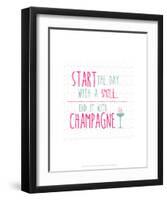 Champagne - Wink Designs Contemporary Print-Michelle Lancaster-Framed Art Print