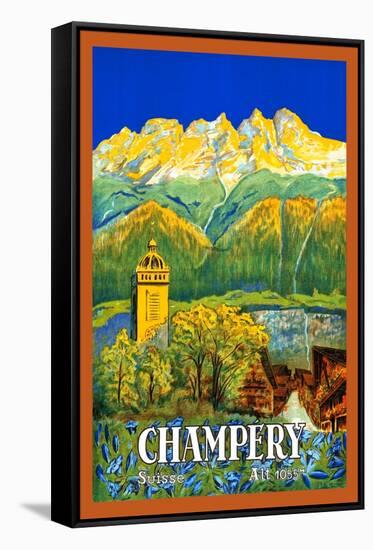 Champéry-M. Kunzer-Framed Stretched Canvas