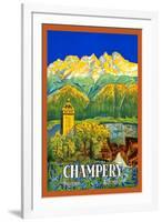 Champéry-M. Kunzer-Framed Art Print