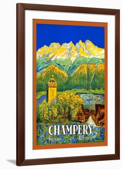 Champéry-M. Kunzer-Framed Art Print