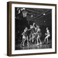 Champion Amateur Phillips 66ers Blocking Out Members of the Opposing Team-Cornell Capa-Framed Photographic Print