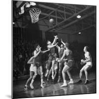 Champion Amateur Phillips 66ers Blocking Out Members of the Opposing Team-Cornell Capa-Mounted Photographic Print