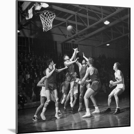 Champion Amateur Phillips 66ers Blocking Out Members of the Opposing Team-Cornell Capa-Mounted Photographic Print