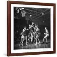Champion Amateur Phillips 66ers Blocking Out Members of the Opposing Team-Cornell Capa-Framed Photographic Print