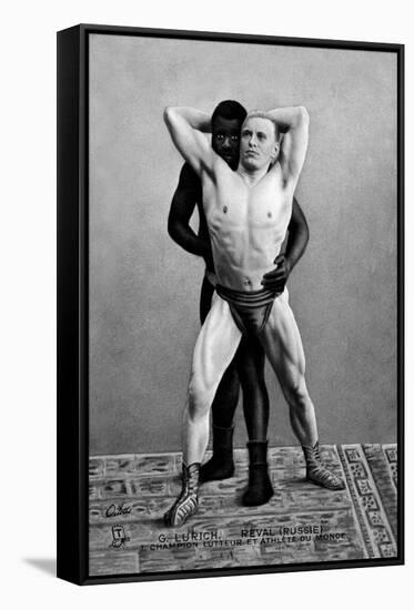 Champion Russian Wrestler-null-Framed Stretched Canvas