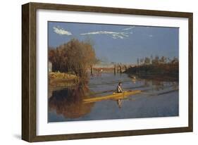 Champion Single Sculls - Max Schmidt-Thomas Cowperthwait Eakins-Framed Art Print