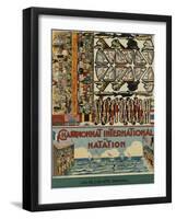 Championnat international de natation-null-Framed Giclee Print