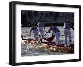 Champions Regatta on Gondolini During the Regata Storica 2009, Venice, Veneto, Italy, Europe-Carlo Morucchio-Framed Photographic Print