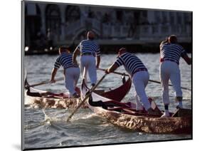 Champions Regatta on Gondolini During the Regata Storica 2009, Venice, Veneto, Italy, Europe-Carlo Morucchio-Mounted Photographic Print