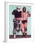 Championship Wrestling Tag Team-null-Framed Art Print