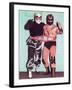 Championship Wrestling Tag Team-null-Framed Art Print