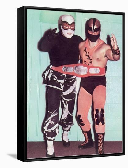 Championship Wrestling Tag Team-null-Framed Stretched Canvas
