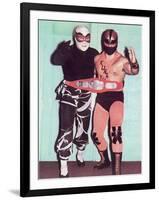 Championship Wrestling Tag Team-null-Framed Art Print