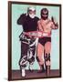 Championship Wrestling Tag Team-null-Framed Art Print