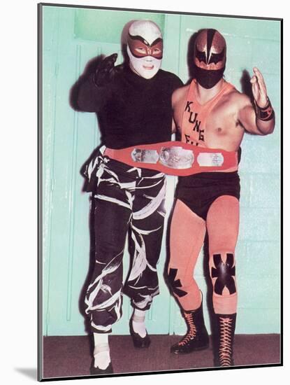 Championship Wrestling Tag Team-null-Mounted Art Print