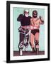 Championship Wrestling Tag Team-null-Framed Art Print