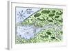 Champlain's 1613 Map of His Settlement at Port Royal, Now Annapolis Royal, Nova Scotia, Canada-null-Framed Giclee Print