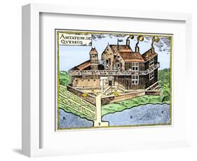 Champlain's Quebec Fort, c.1613-null-Framed Giclee Print