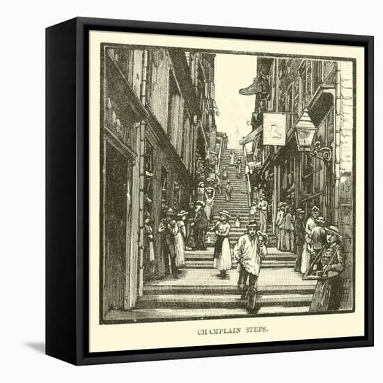 Champlain Steps-null-Framed Stretched Canvas