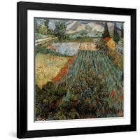 Champs aux coquelicots (Détail)-Vincent van Gogh-Framed Art Print